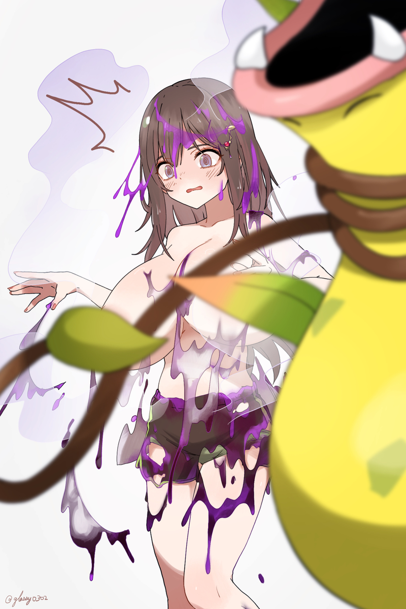 This is a pixiv picture whose title is メガウツボットのようかいえき！.