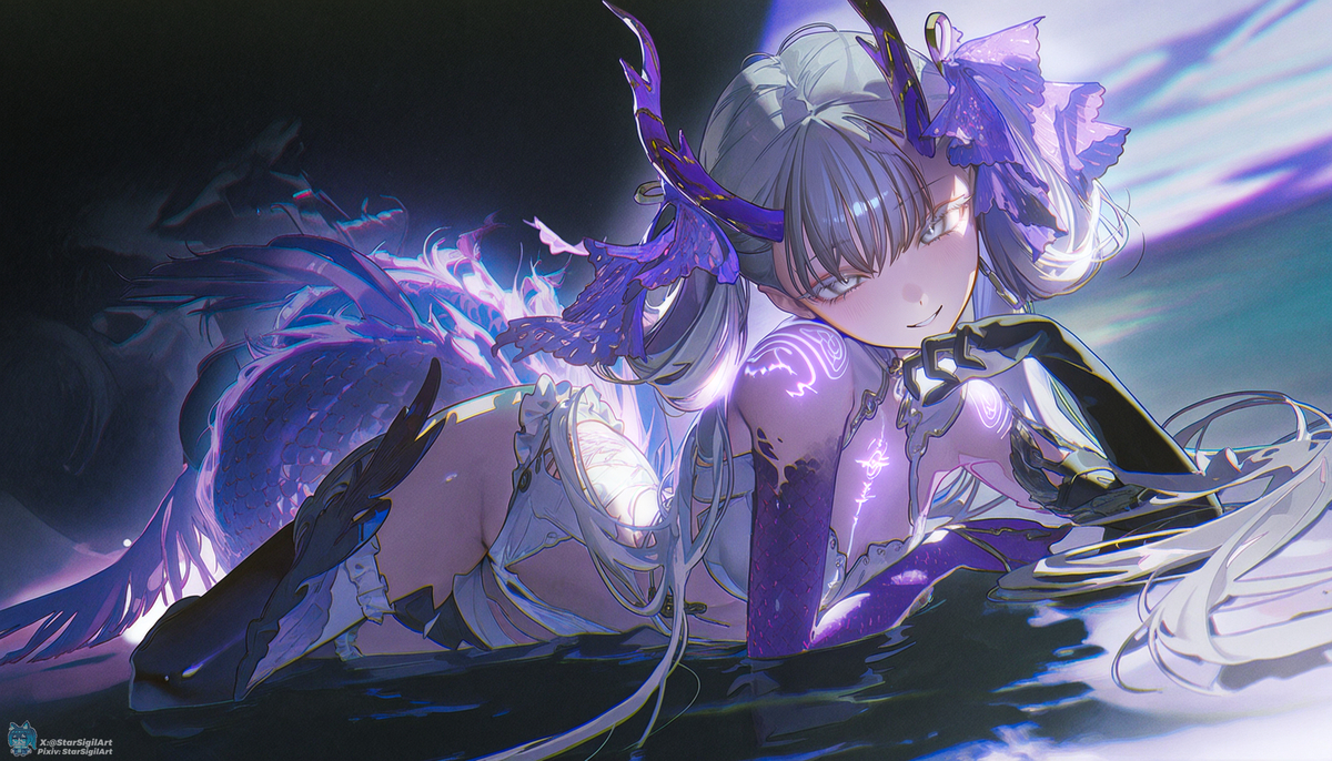 This is a pixiv picture whose title is THE ABYSS WHISPERS BACK.