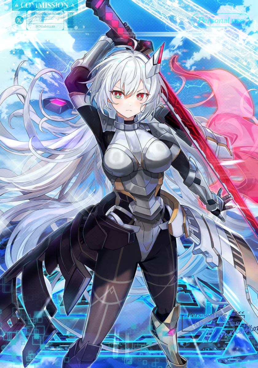 This is a pixiv picture whose title is 閃刀姫=ゼロ.