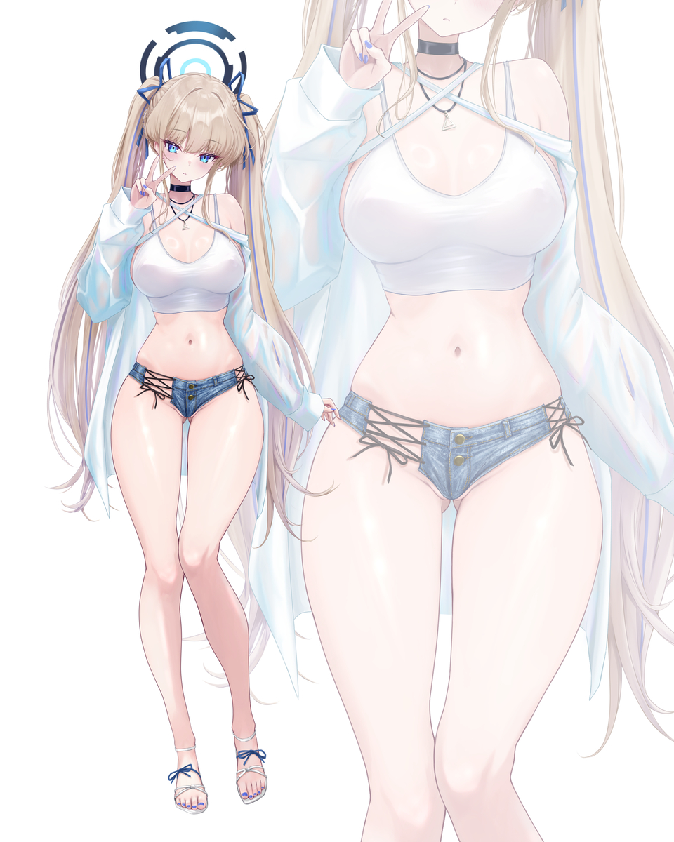 This is a pixiv picture whose title is トキマイクロデニムミニ👖.