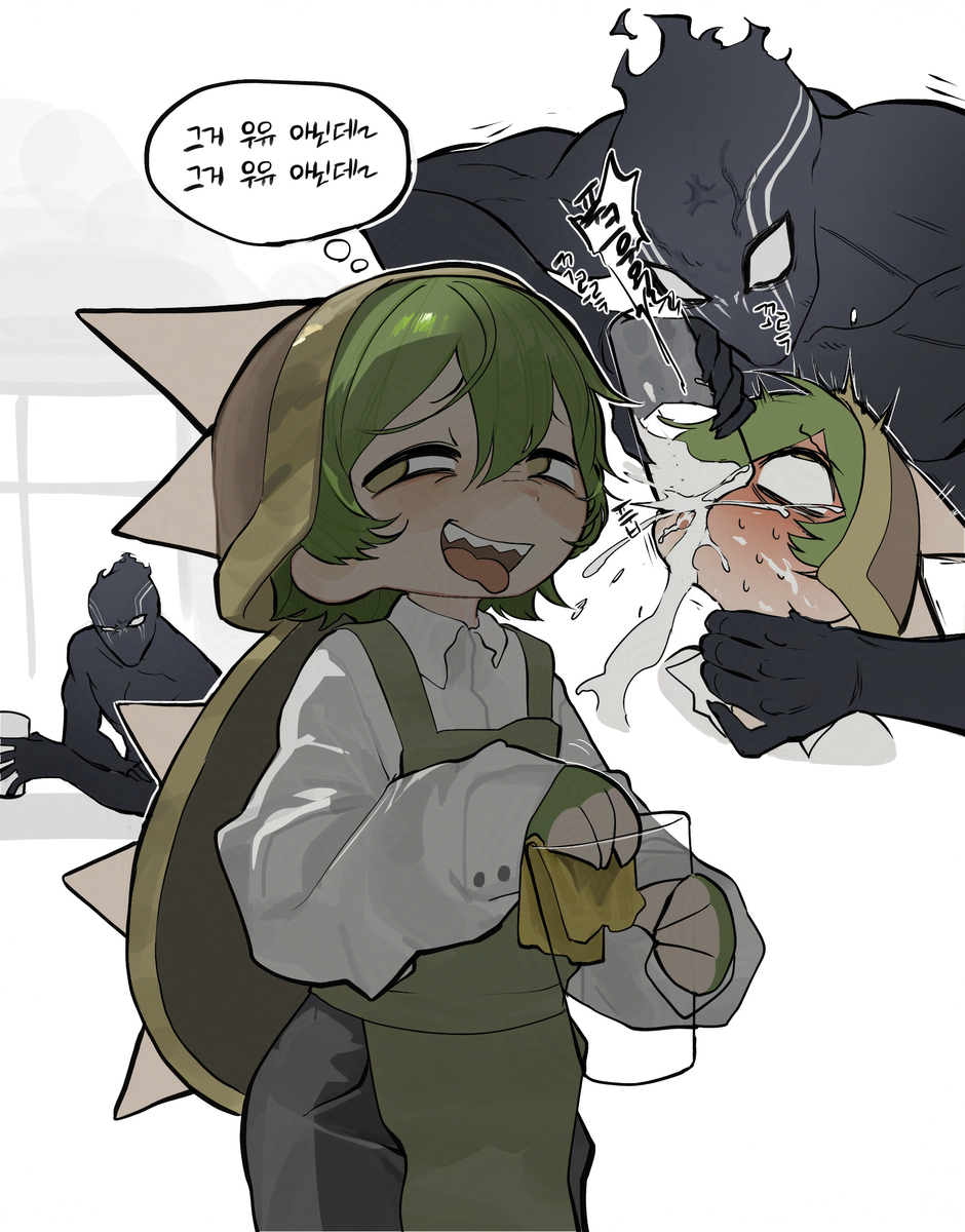 This is a pixiv picture whose title is 거북이 밀크바.