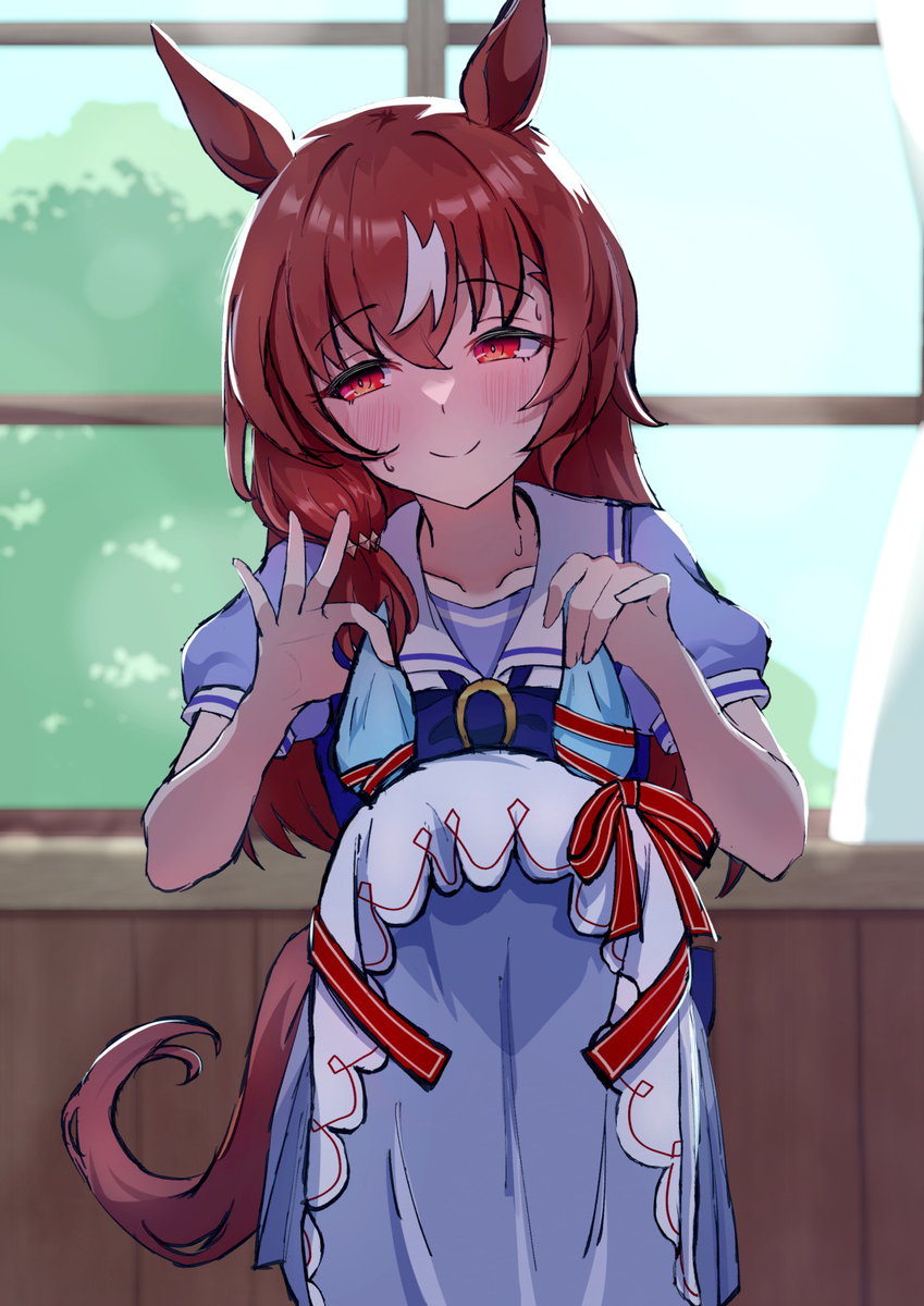 This is a pixiv picture whose title is ベール脱いで見せて.