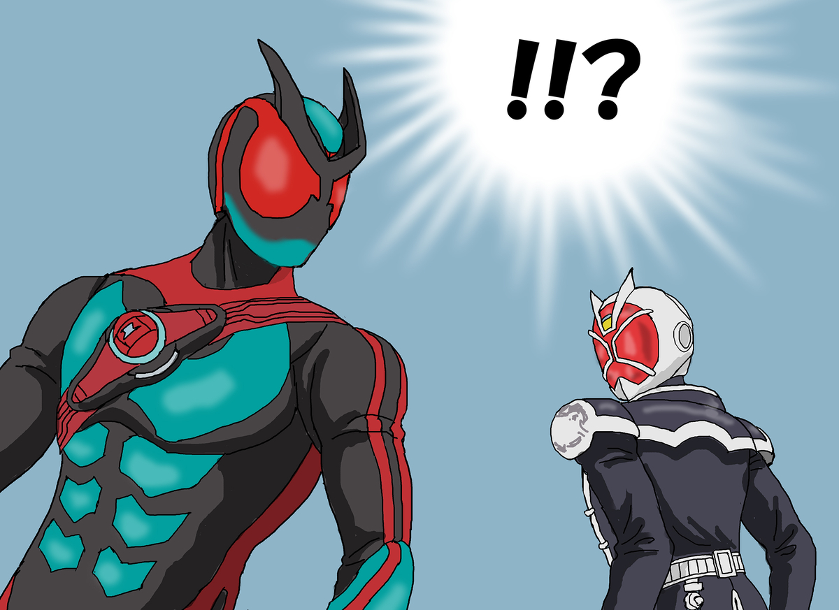 This is a pixiv picture whose title is 夢の中でばったり遭うゼッツとウィザード.