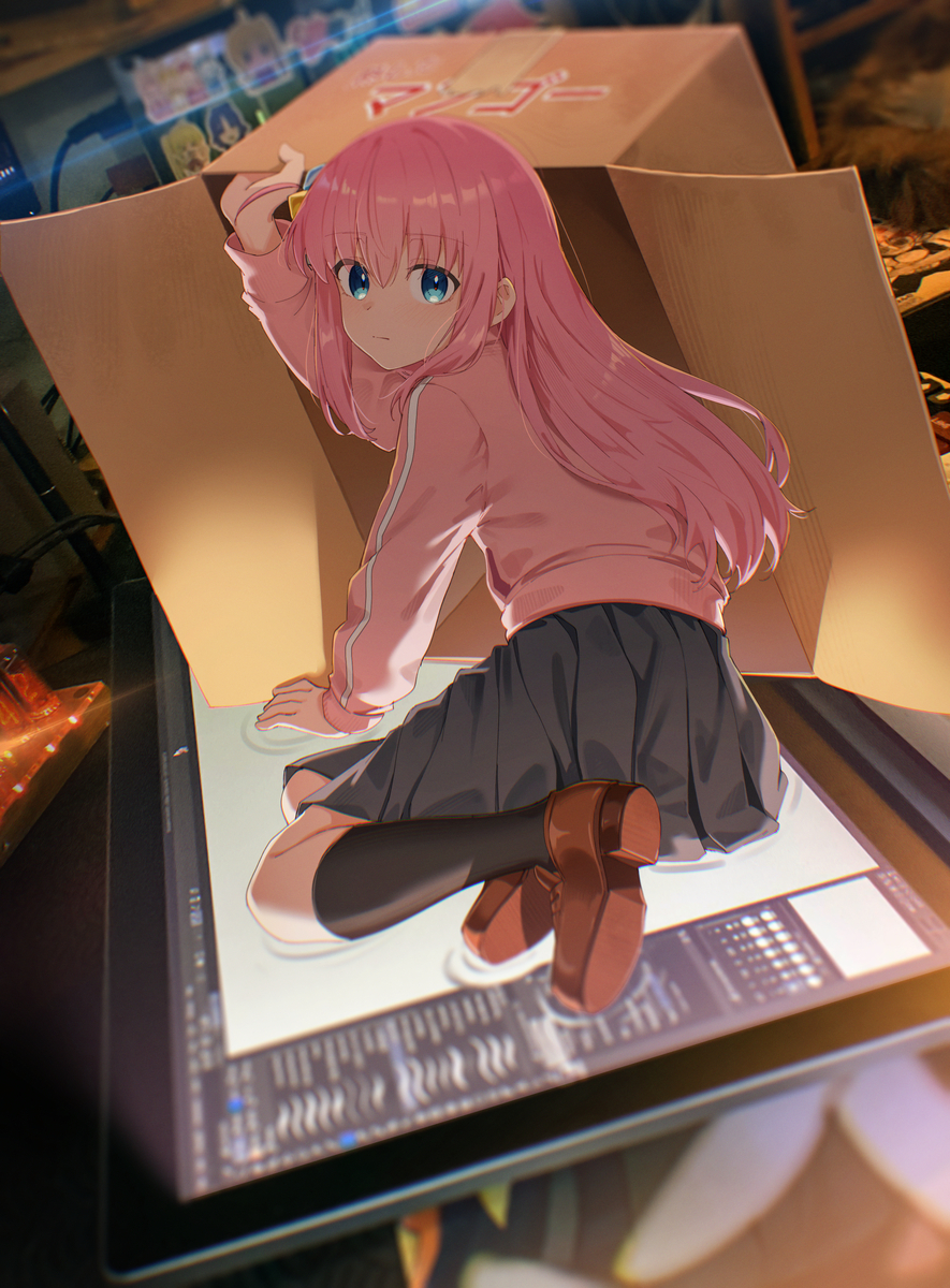 This is a pixiv picture whose title is Desk Bocchi.