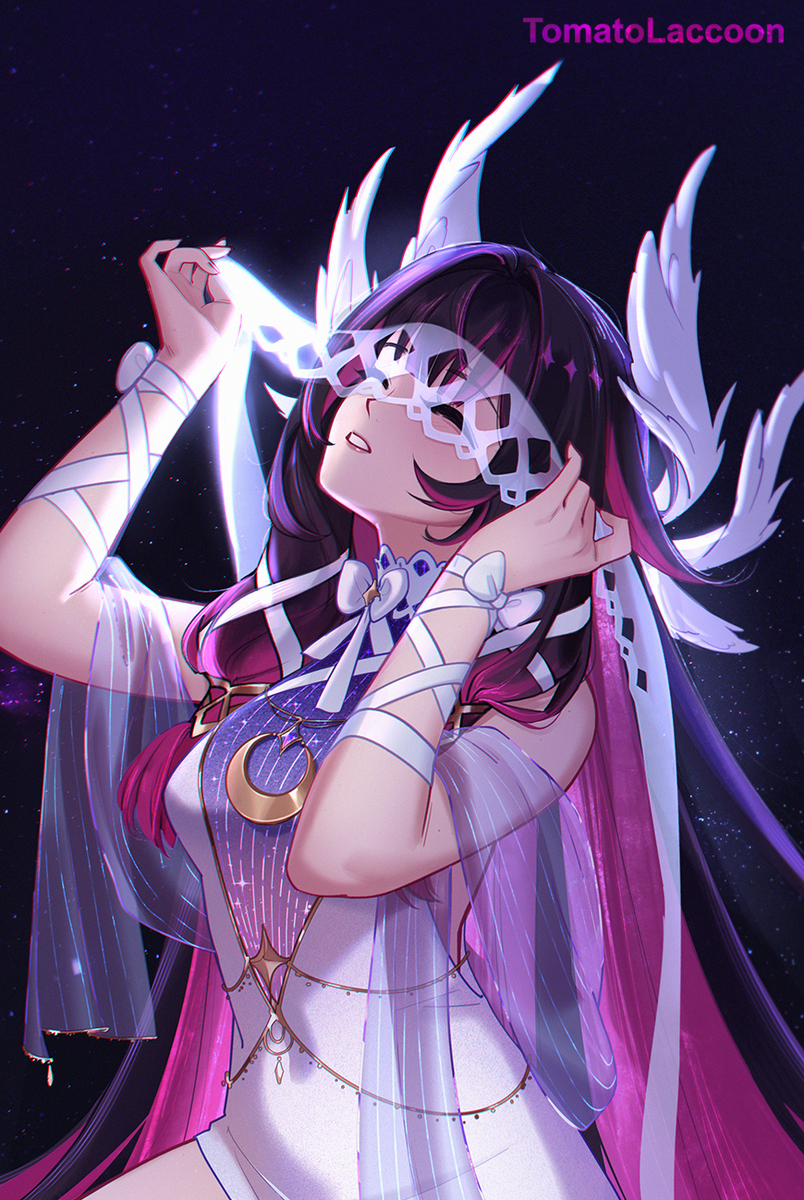 This is a pixiv picture whose title is Columbina.