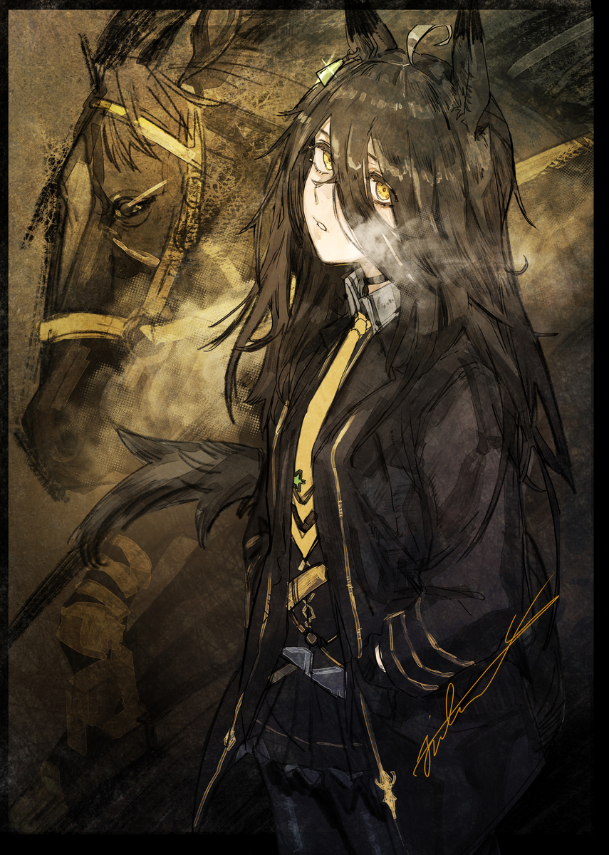 This is a pixiv picture whose title is マンハッタンカフェ.