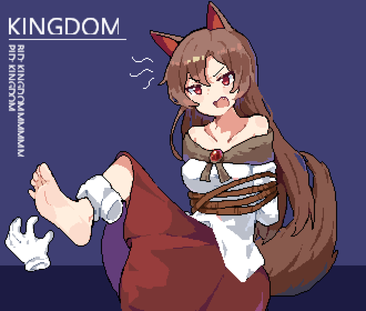 This is a pixiv picture whose title is 狼.