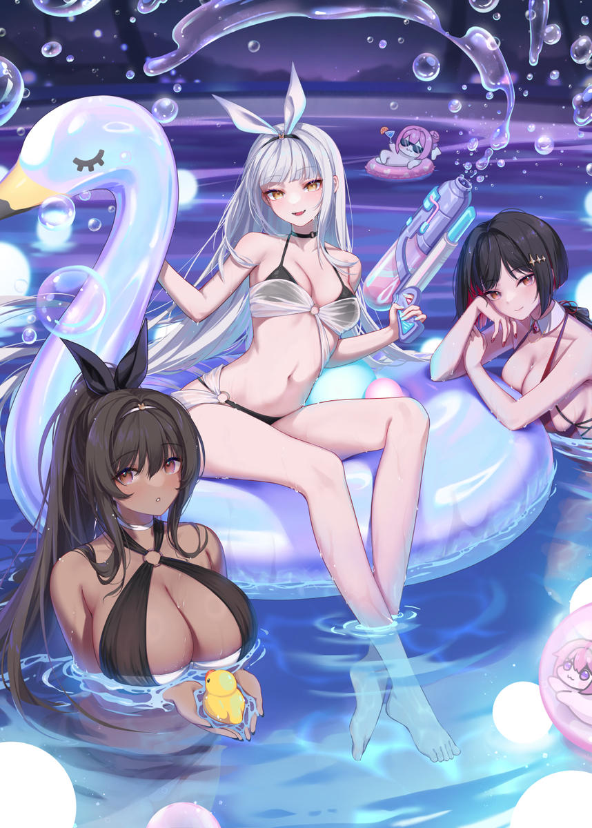 This is a pixiv picture whose title is 水着777.