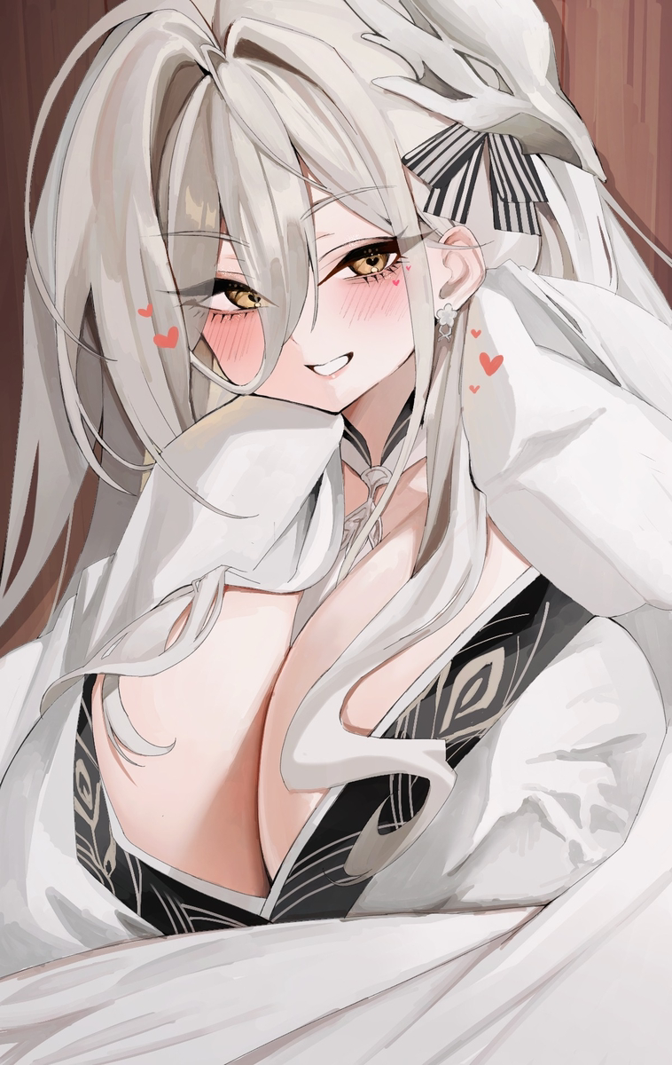 This is a pixiv picture whose title is 白鳳ちゃん、描いてみました！！.