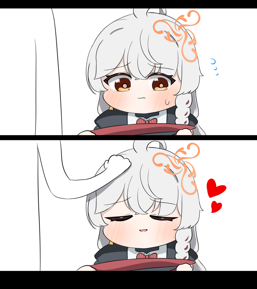 This is a pixiv picture whose title is 쓰담쓰담.