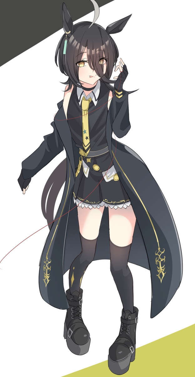 This is a pixiv picture whose title is 存在しないウルフカットカフェ.