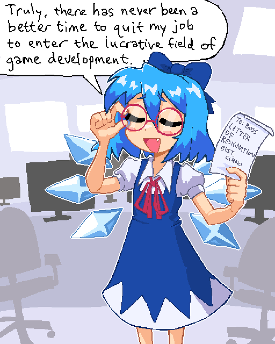This is a pixiv picture whose title is Cirno Day 2025.