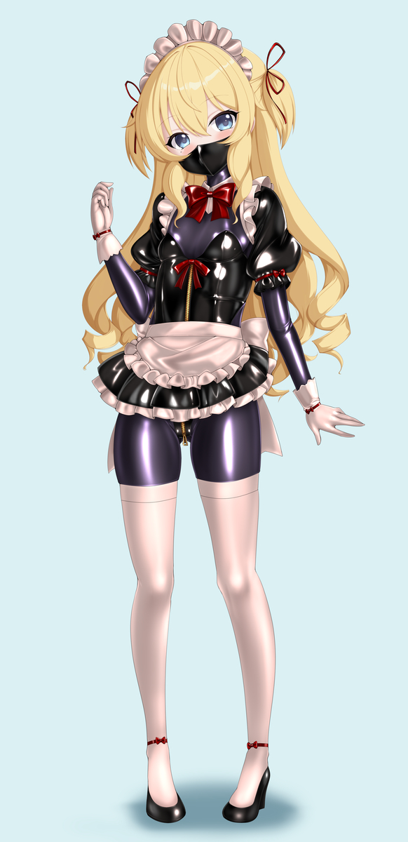 This is a pixiv picture whose title is ぴっちりスーツメイドちゃん！.