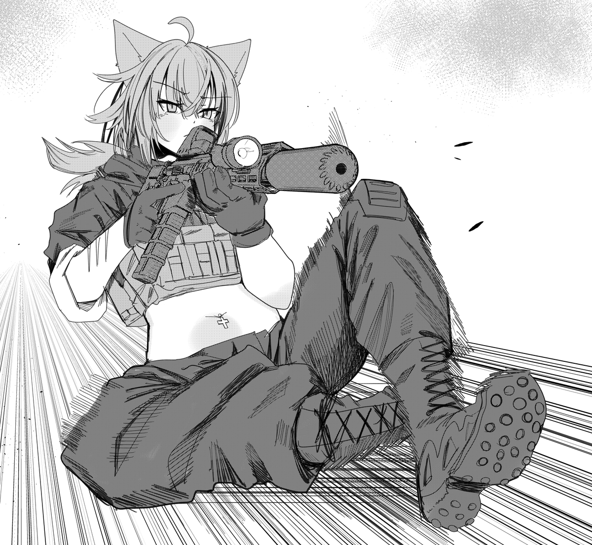 This is a pixiv picture whose title is Sliding.