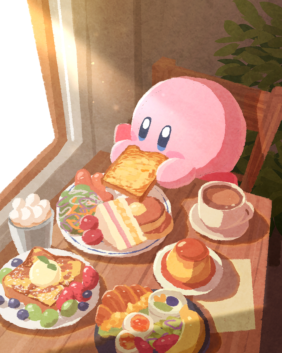 This is a pixiv picture whose title is 朝ごはん.