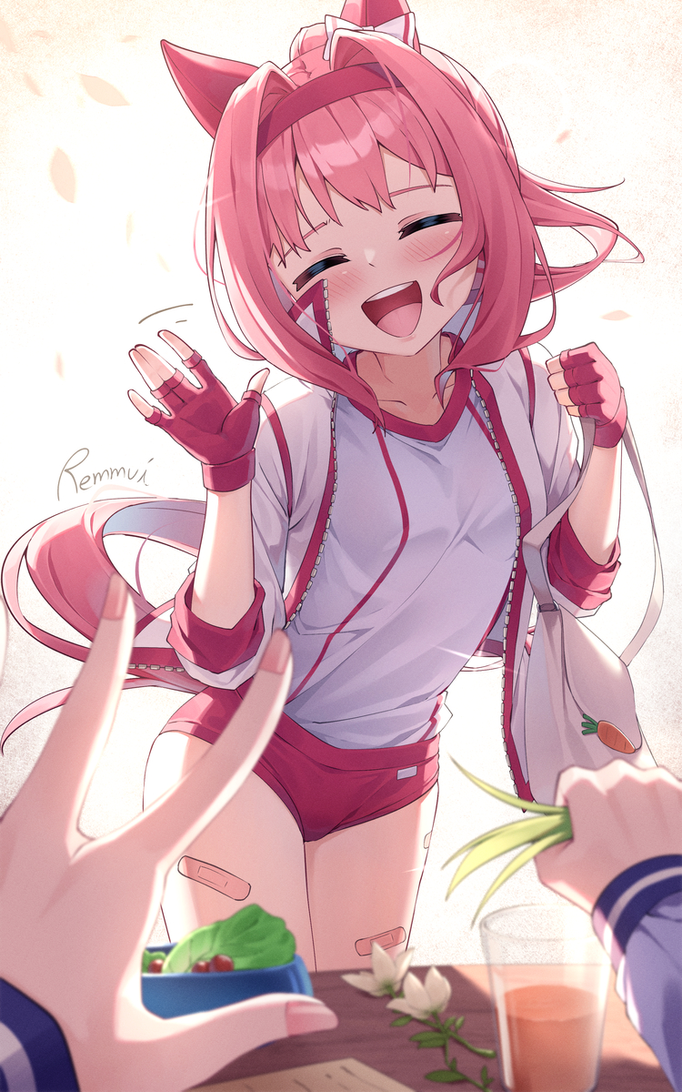 This is a pixiv picture whose title is 👋🥹.