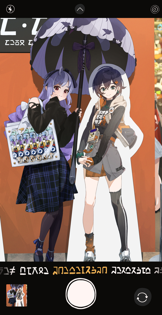 This is a pixiv picture whose title is 推し活ビビアン.