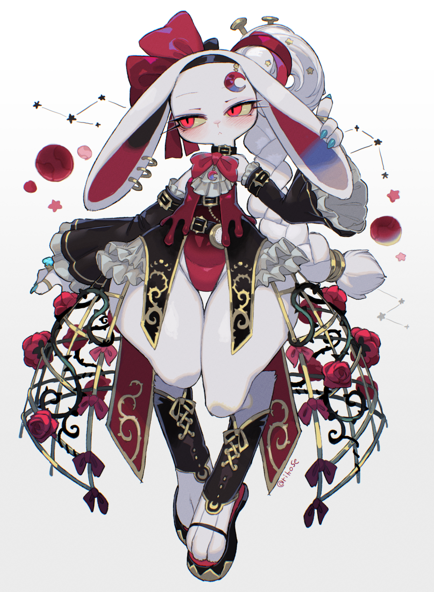 This is a pixiv picture whose title is 月のうさちゃん.