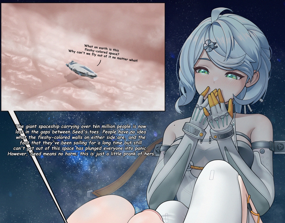 This is a pixiv picture whose title is Seed joke.