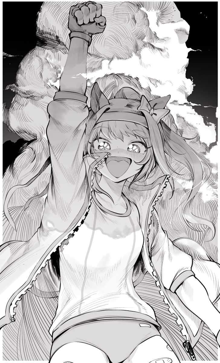 This is a pixiv picture whose title is ハルウララ.