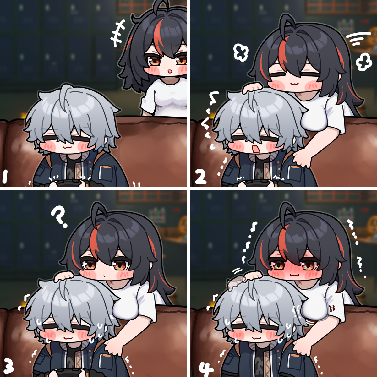This is a pixiv picture whose title is 怎么不玩了？.