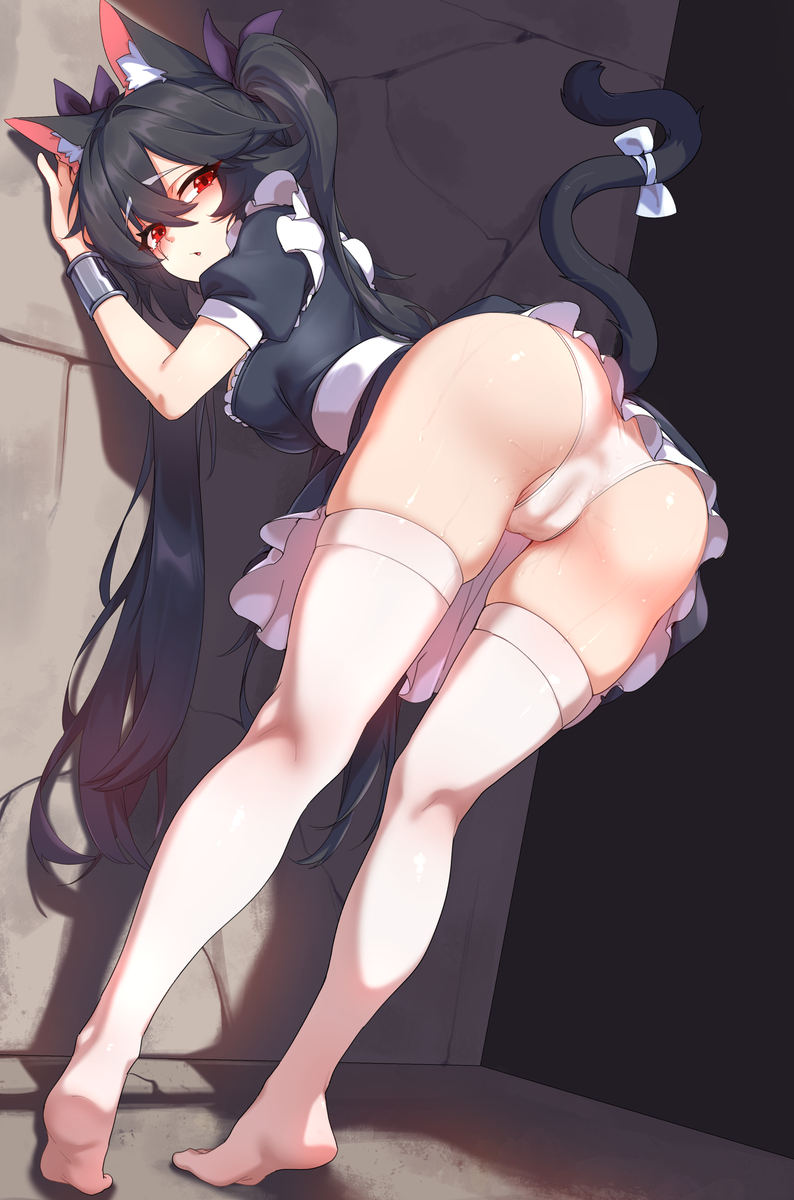 This is a pixiv picture whose title is 稿件展示 撅屁股.