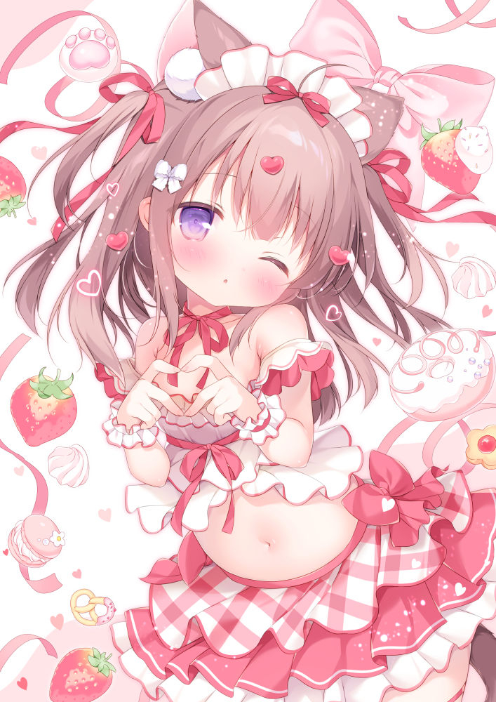 This is a pixiv picture whose title is あまあま♡もえきゅん♡ストロベリー.