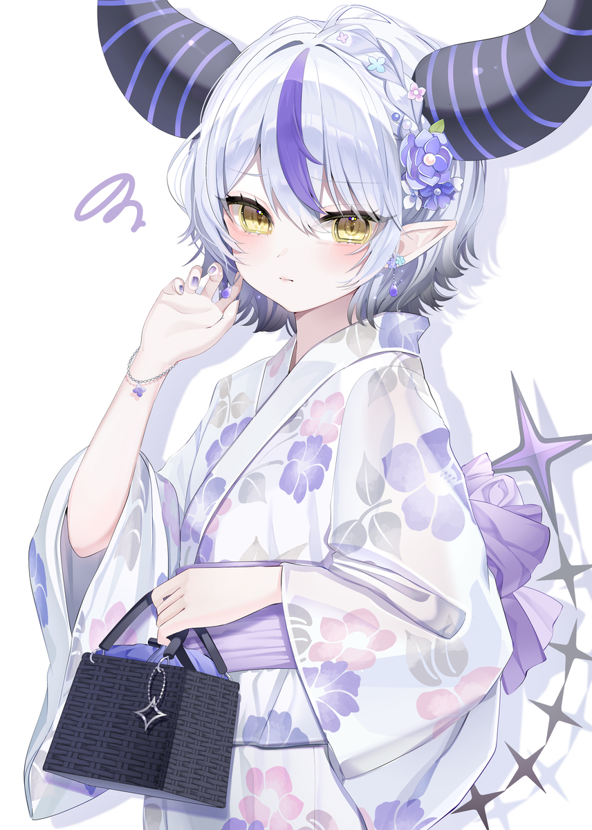 This is a pixiv picture whose title is 浴衣ラプ様.