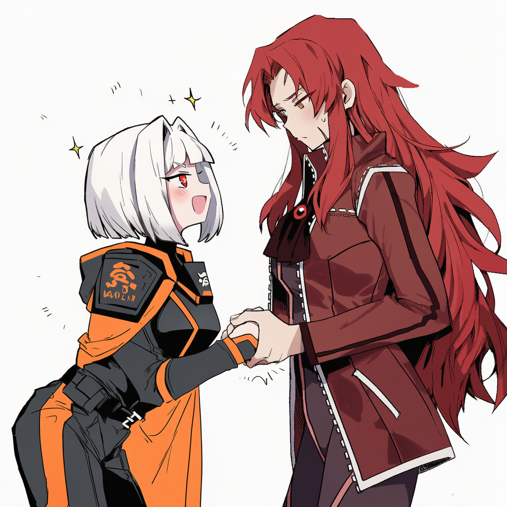 This is a pixiv picture whose title is 给缪小兔子一个见偶像的机会（未完）.