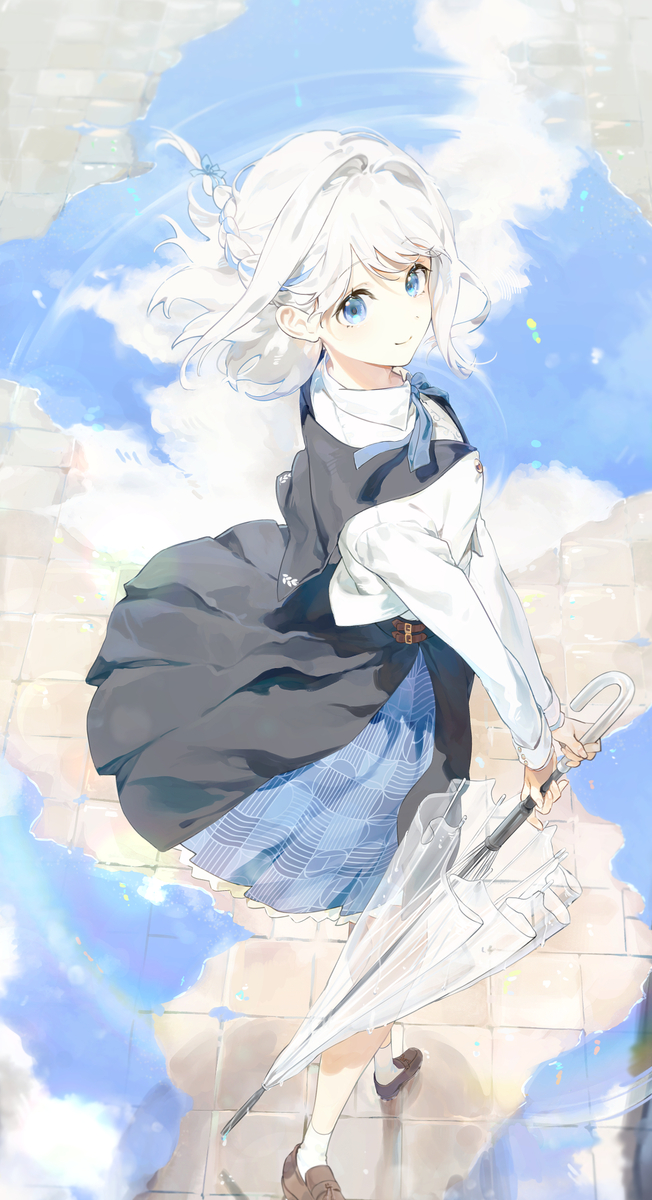 This is a pixiv picture whose title is 白線→.