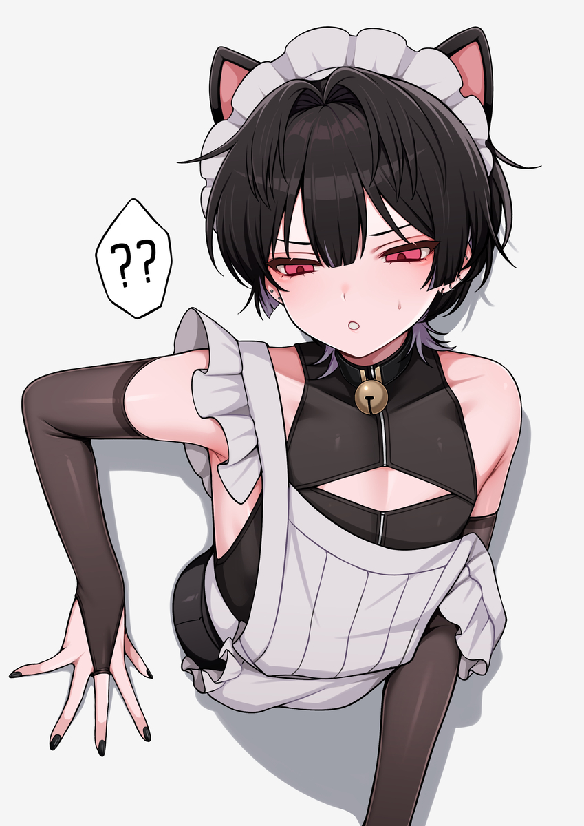 This is a pixiv picture whose title is メイド♂Day62(3Pサイレント漫画).