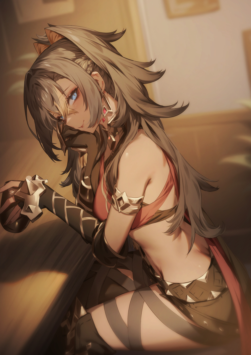 This is a pixiv picture whose title is 憩.