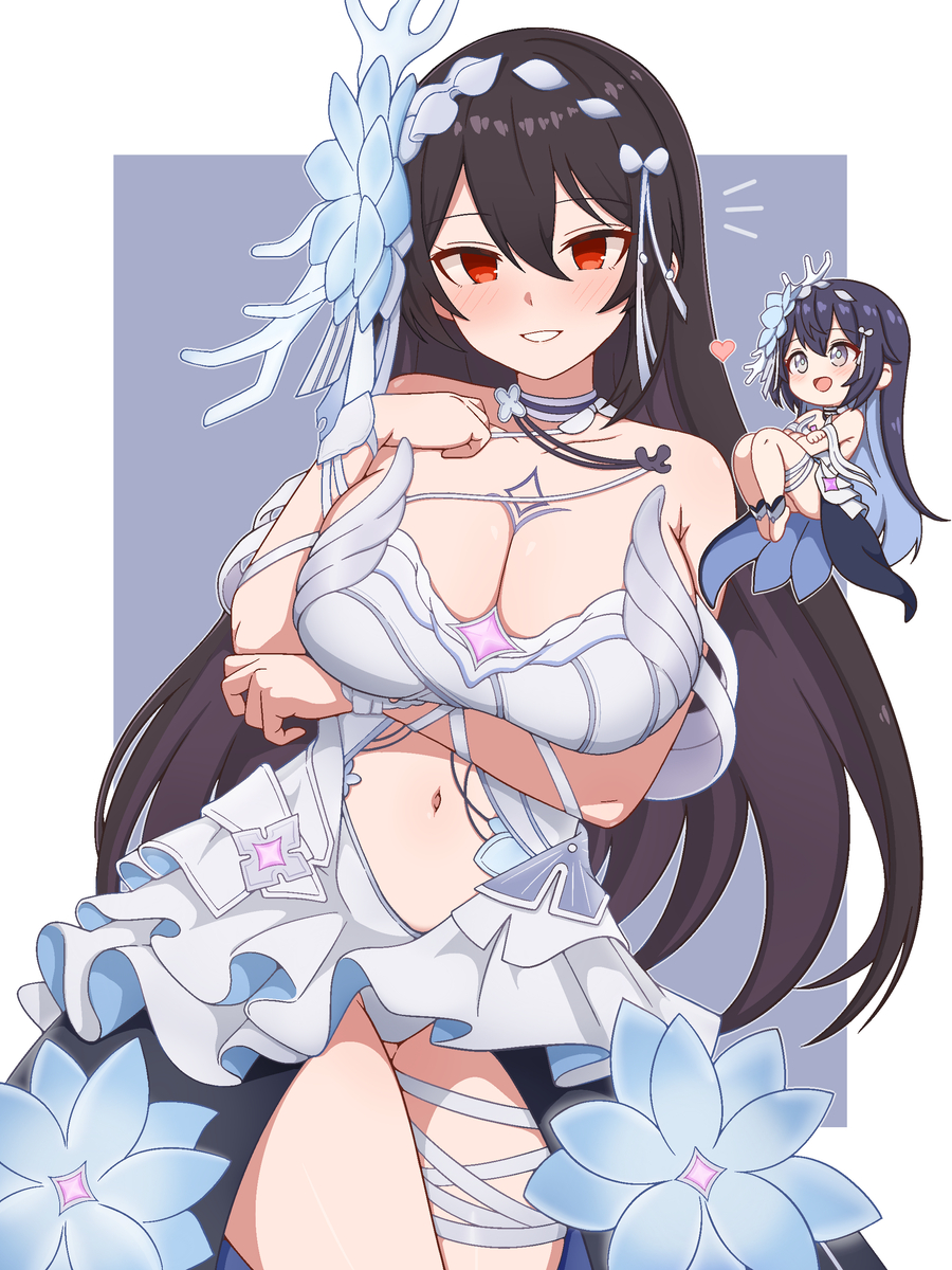 This is a pixiv picture whose title is ミックス(大人).