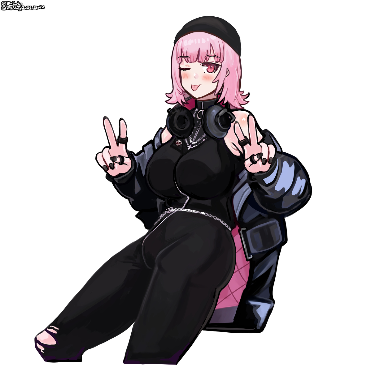 This is a pixiv picture whose title is Double PEACE.