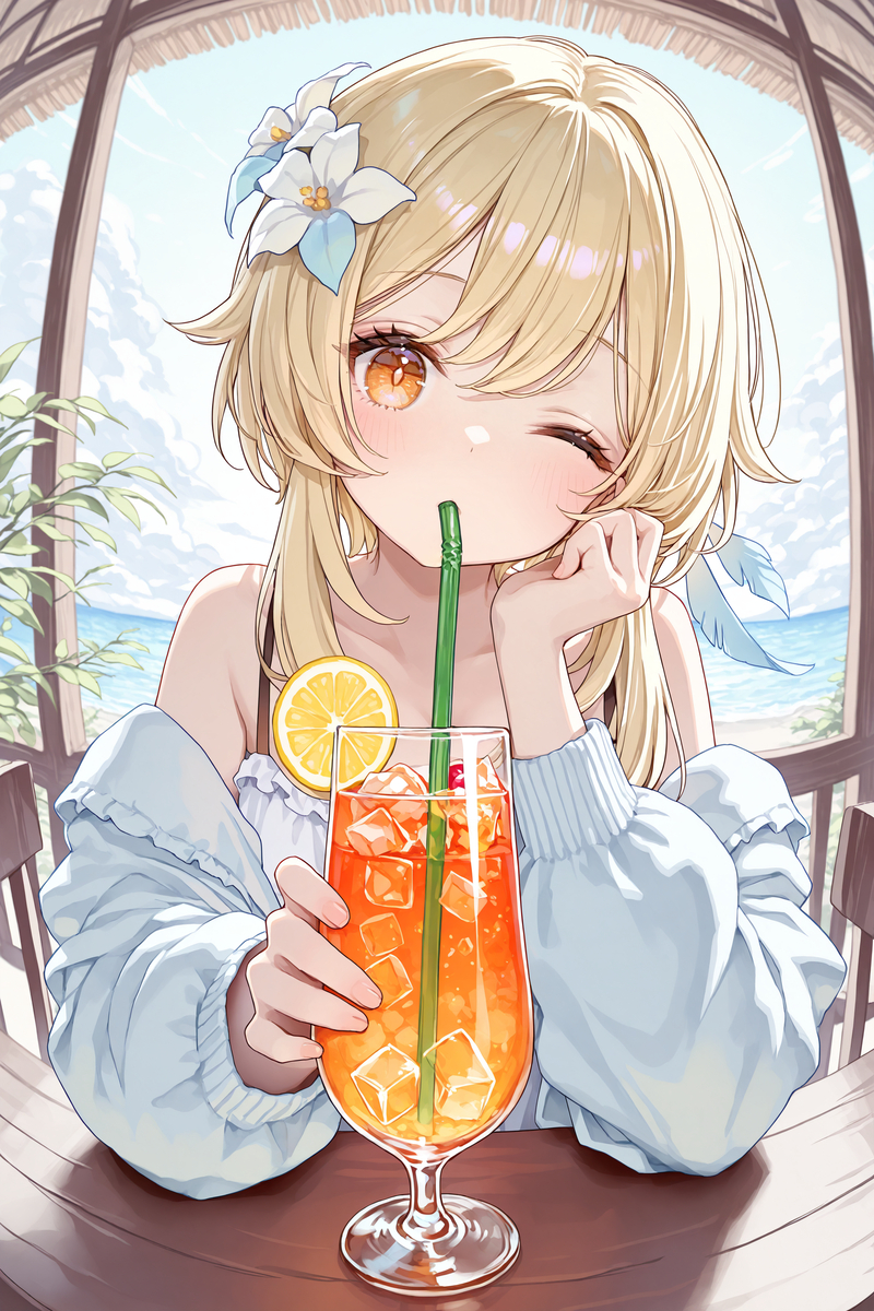 This is a pixiv picture whose title is 蛍(原神).