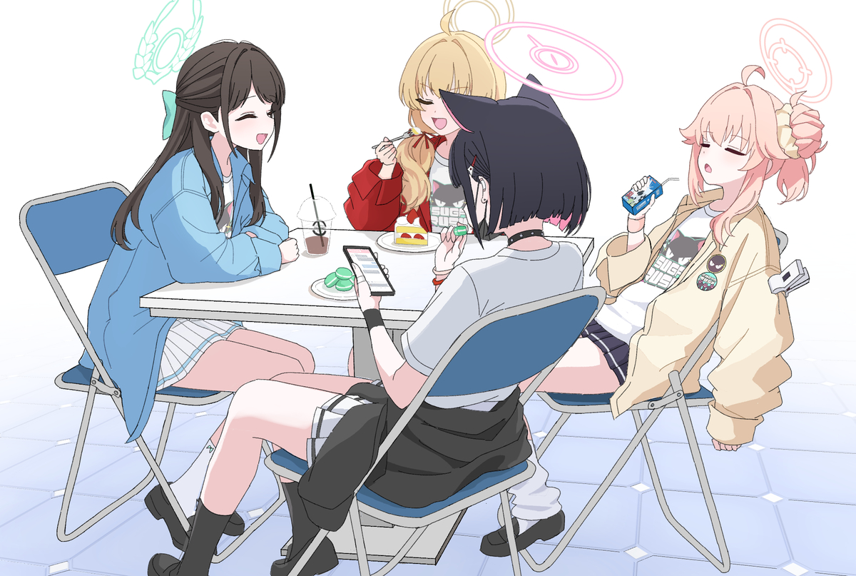This is a pixiv picture whose title is 今週の放課後スイーツ部.
