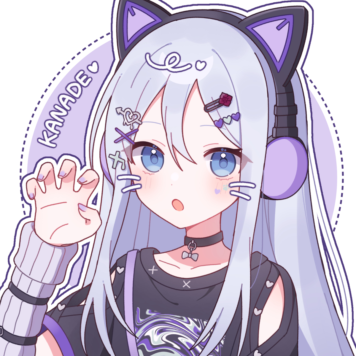 This is a pixiv picture whose title is 💜.