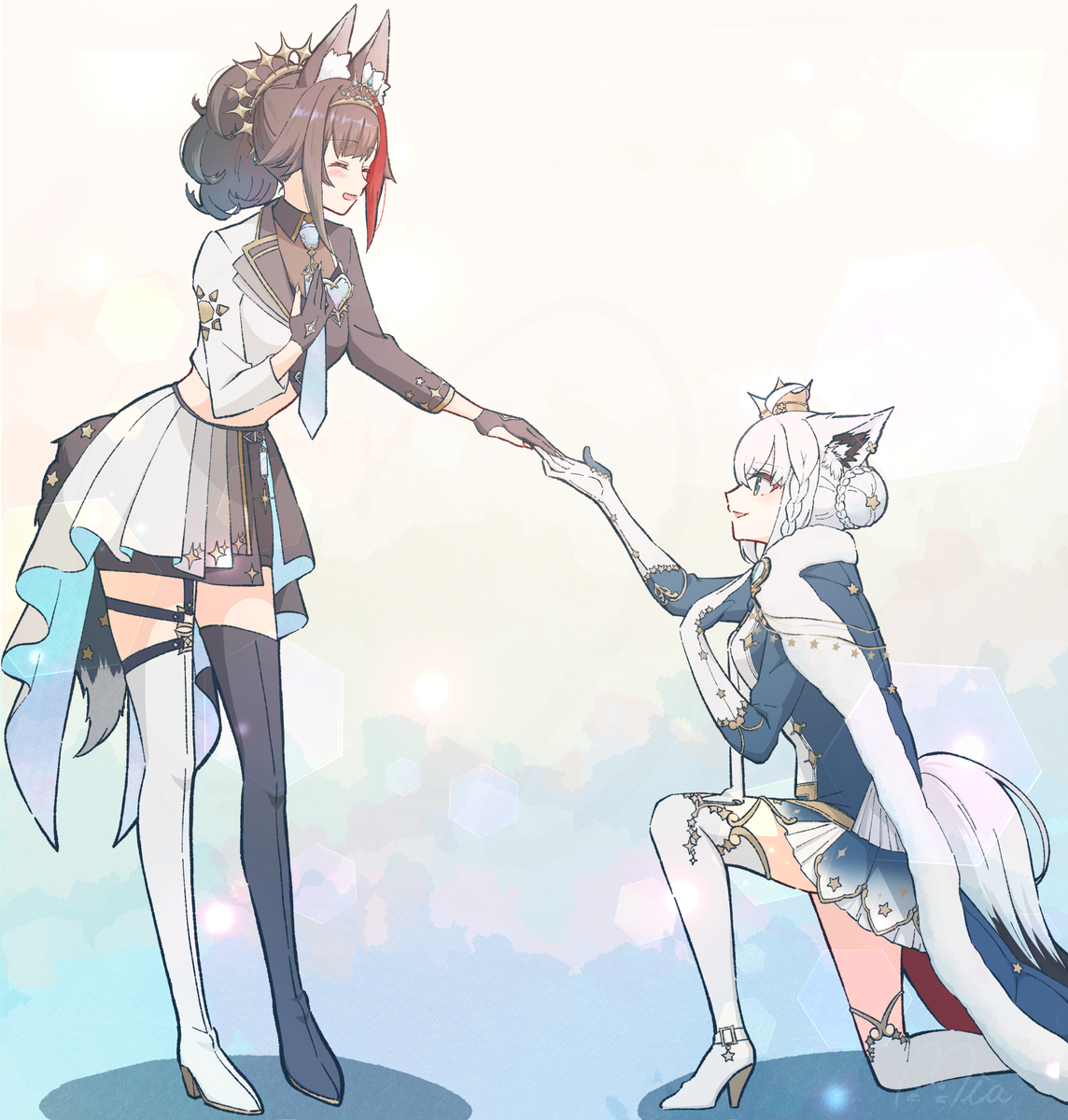 This is a pixiv picture whose title is 女王陛下　お手をどうぞ.