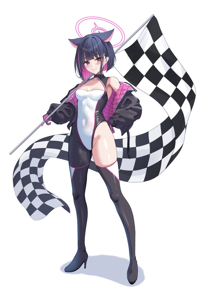 This is a pixiv picture whose title is レースクイーンカズサ.