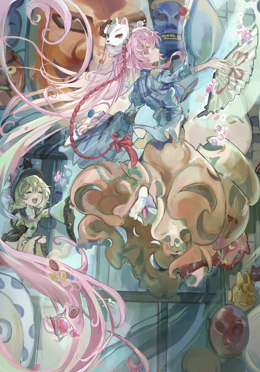 This is a pixiv picture whose title is 秦こころ.