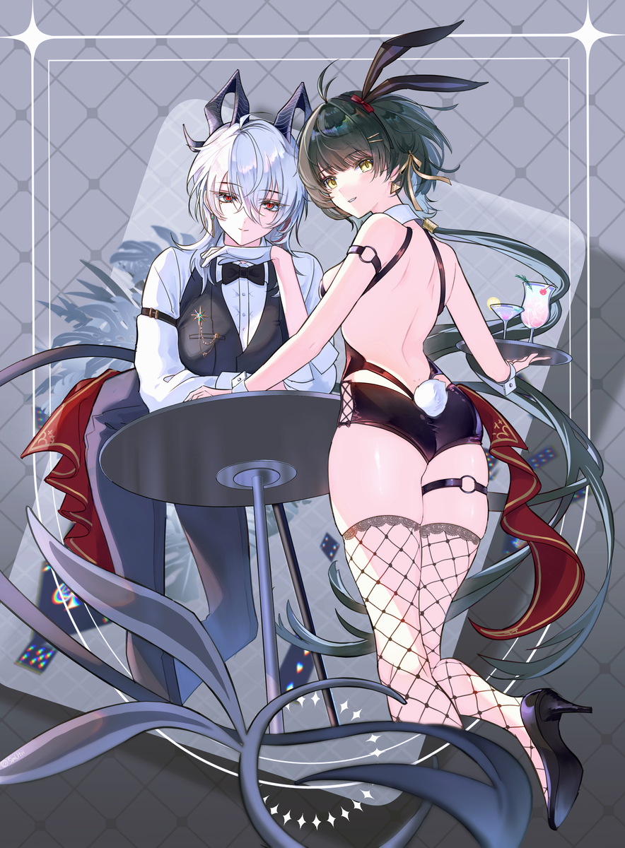 This is a pixiv picture whose title is バニースーツ.