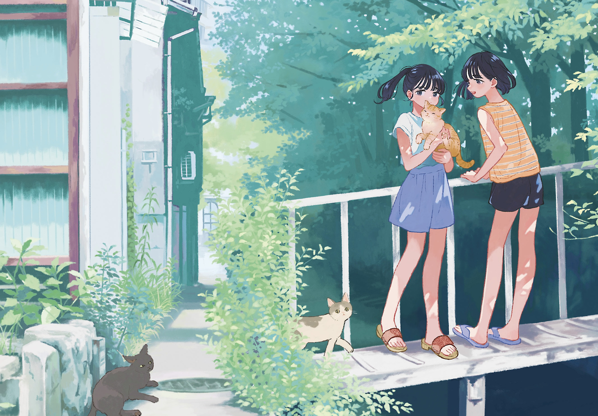 This is a pixiv picture whose title is なつやすみ.