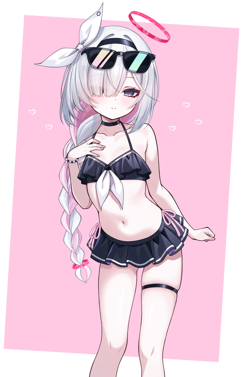 This is a pixiv picture whose title is 水着プラナちゃん💜.