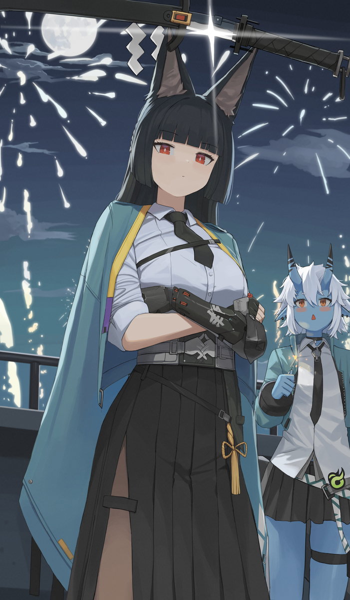 This is a pixiv picture whose title is ほしみみやび.