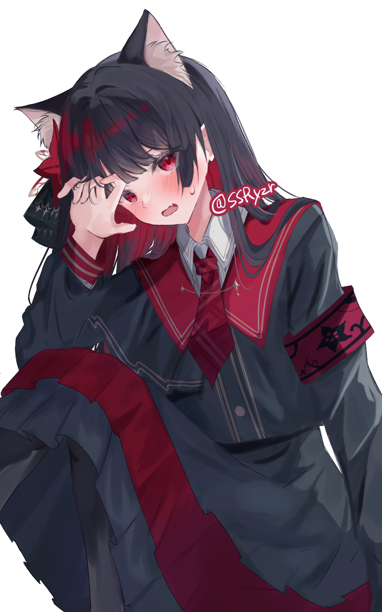 This is a pixiv picture whose title is 🐱.