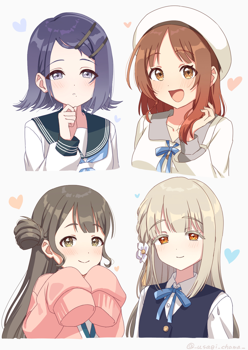 This is a pixiv picture whose title is 髪型交換1年2組‼︎.