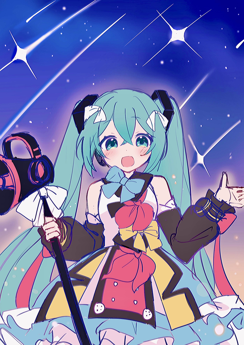 This is a pixiv picture whose title is METEOR.