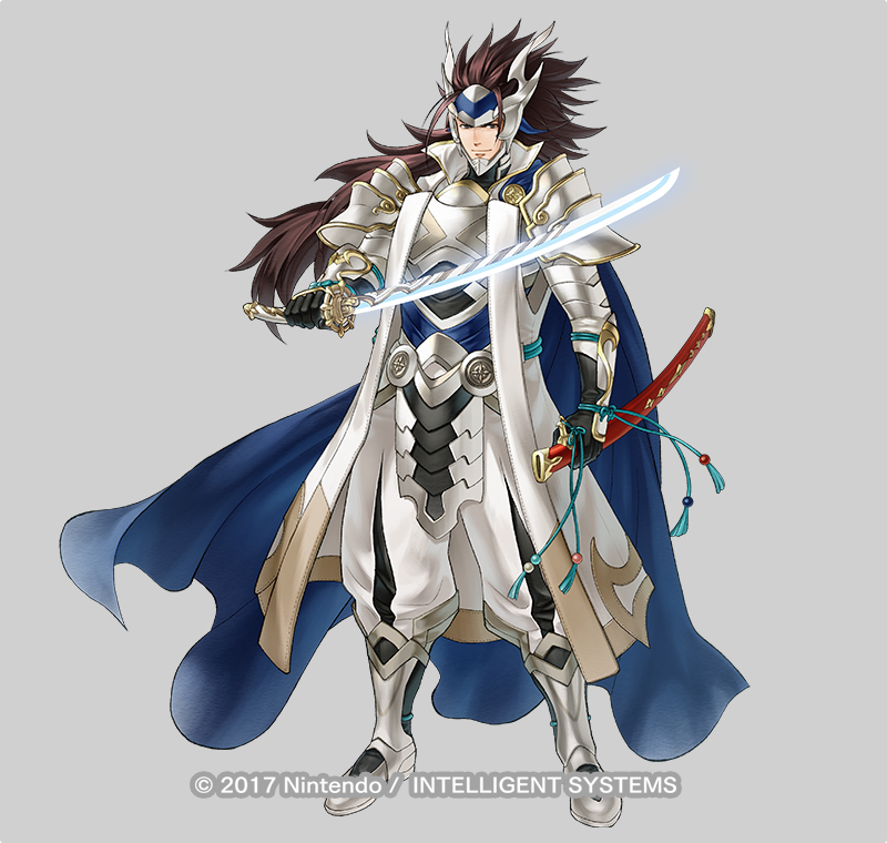 This is a pixiv picture whose title is ファイアーエムブレム ヒーローズ/ 誠道紐帯の武神 リョウマ.