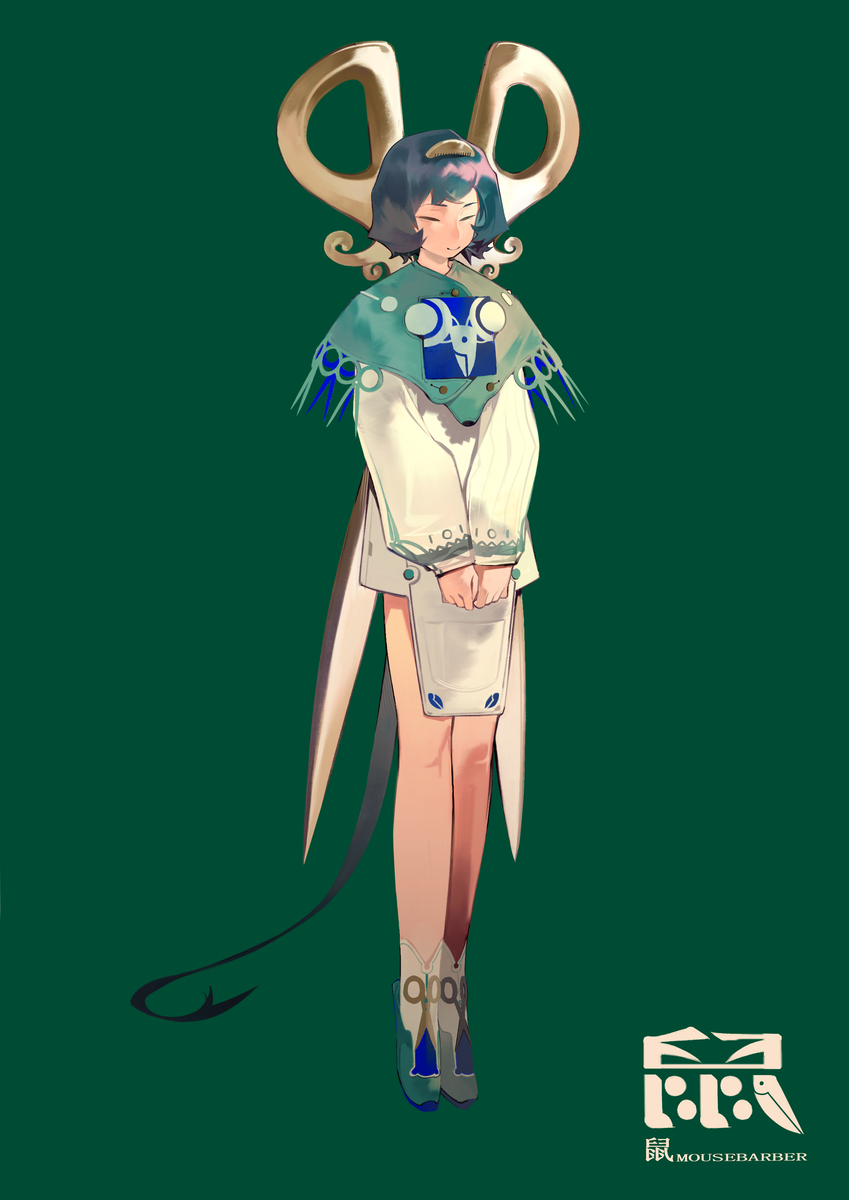This is a pixiv picture whose title is 鼠鼠理发师.