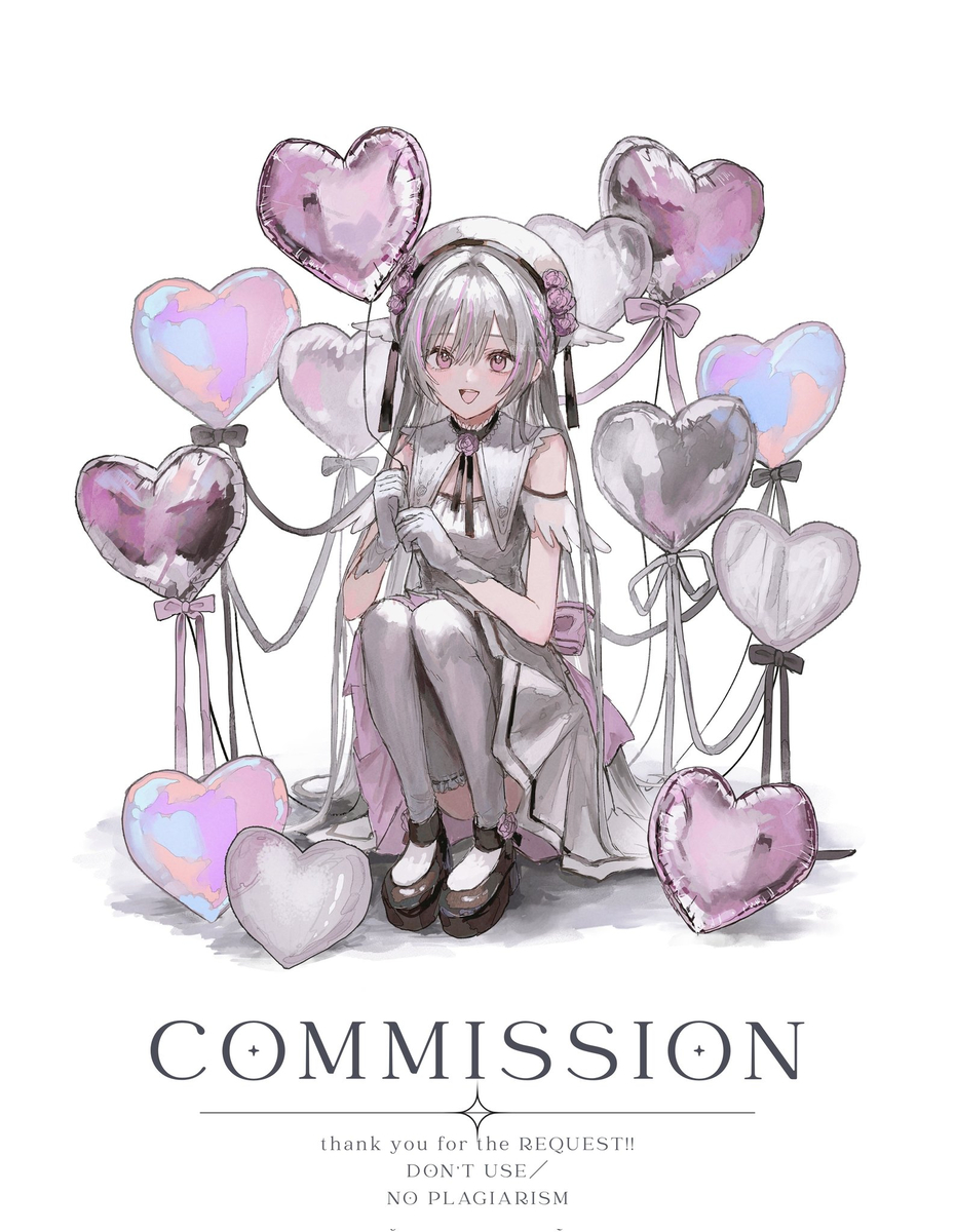 This is a pixiv picture whose title is commission.